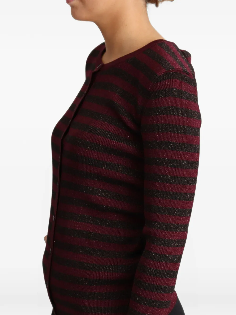 Dolce & Gabbana Gestreept vest met metallic-effect Rood