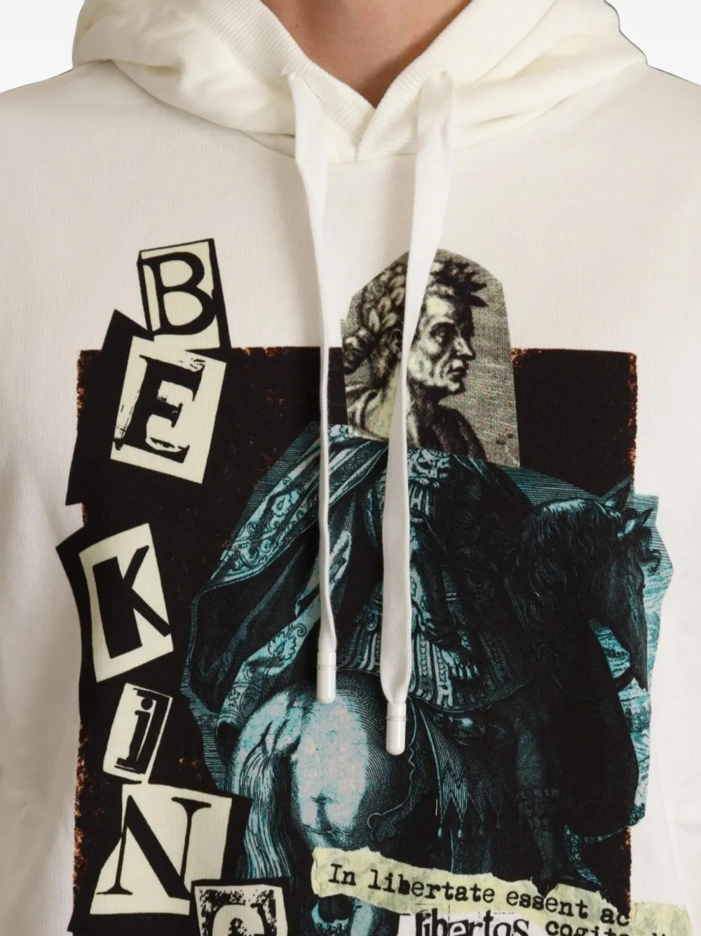 Dolce & Gabbana graphic-print hoodie Beige