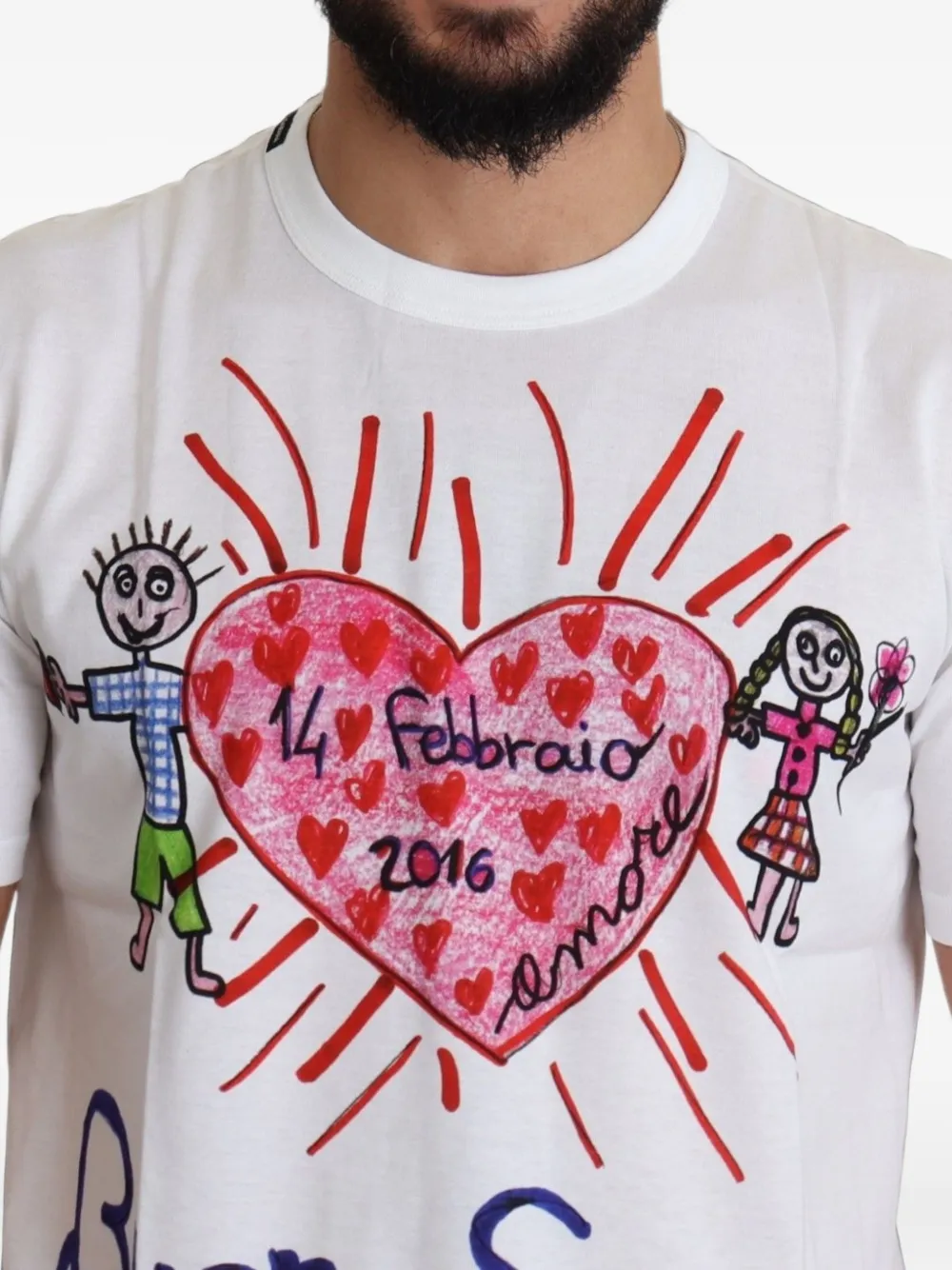 Dolce & Gabbana T-shirt met print Wit