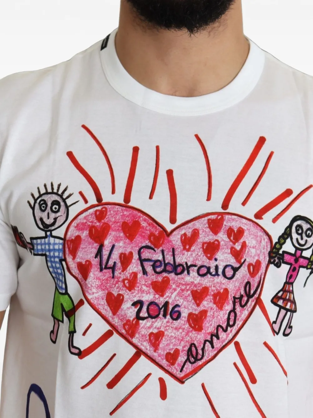 Dolce & Gabbana T-shirt met print Wit