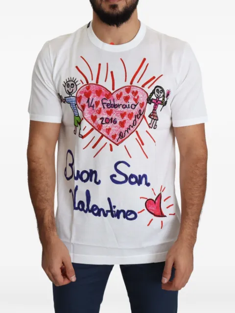 Dolce & Gabbana graphic-print crew-neck T-shirt