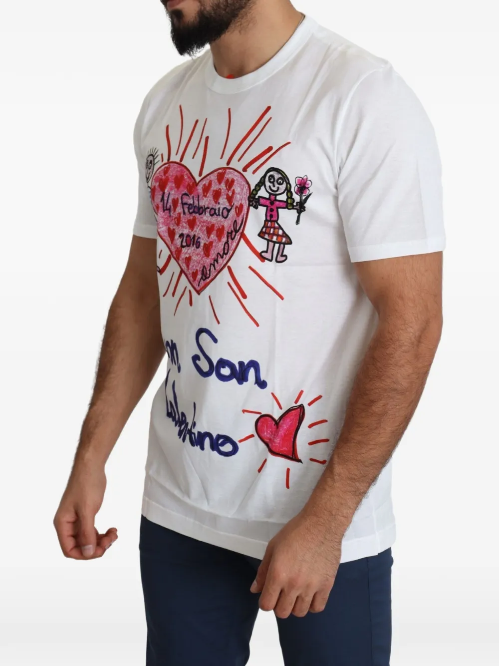 Dolce & Gabbana T-shirt met print Wit