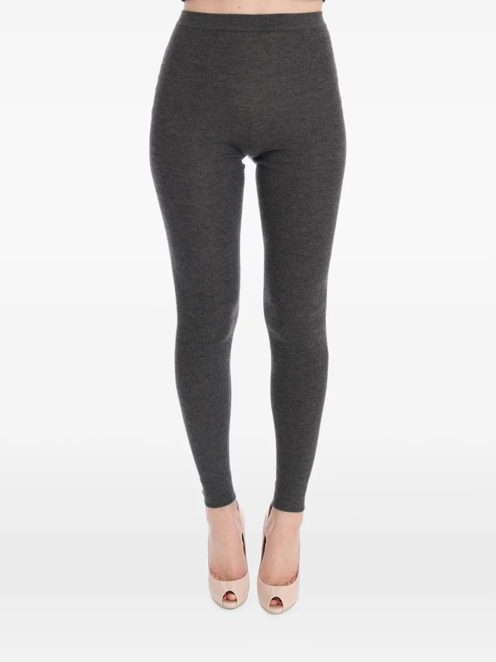 Dolce & Gabbana ribbed-knit trousers - Grau