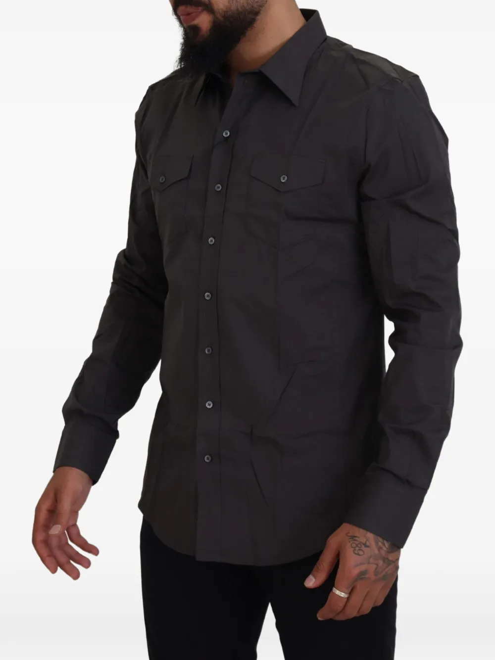 Dolce & Gabbana Sicilia slim-fit overhemd Grijs