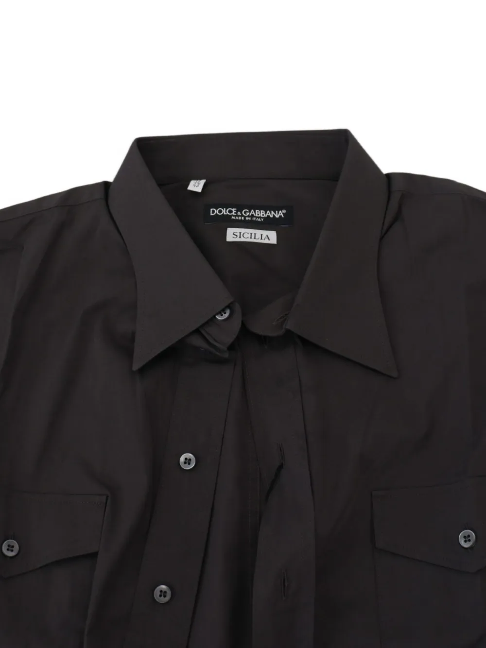 Dolce & Gabbana Sicilia slim-fit overhemd Grijs