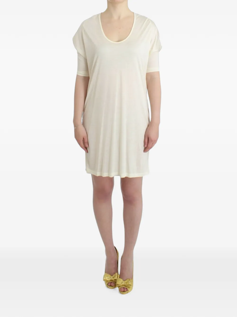 Costume National scoop-neck short-sleeve mini dress