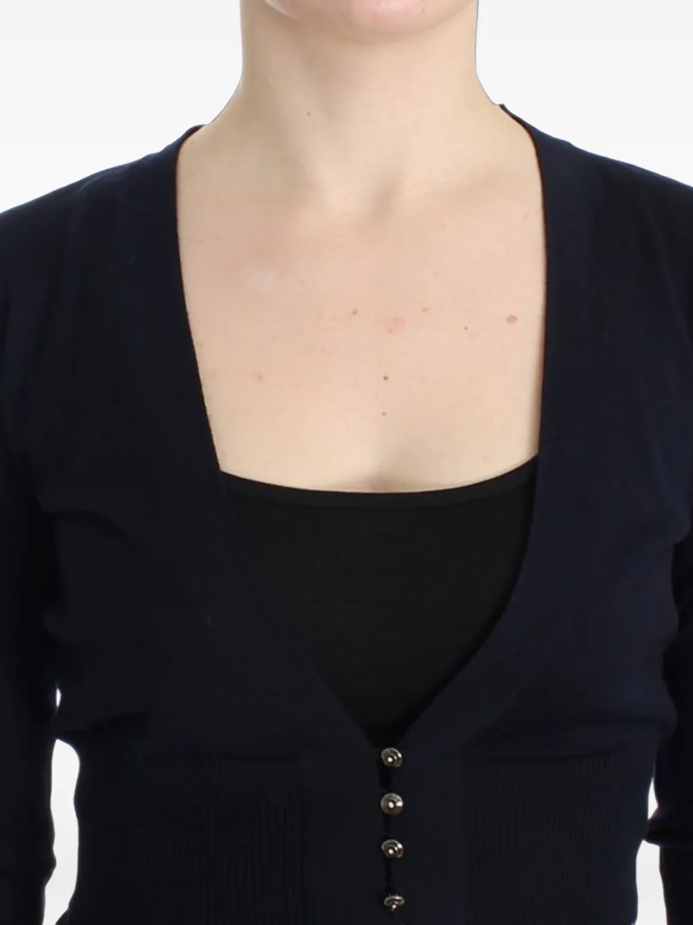 Roberto Cavalli Vest met V-hals Zwart