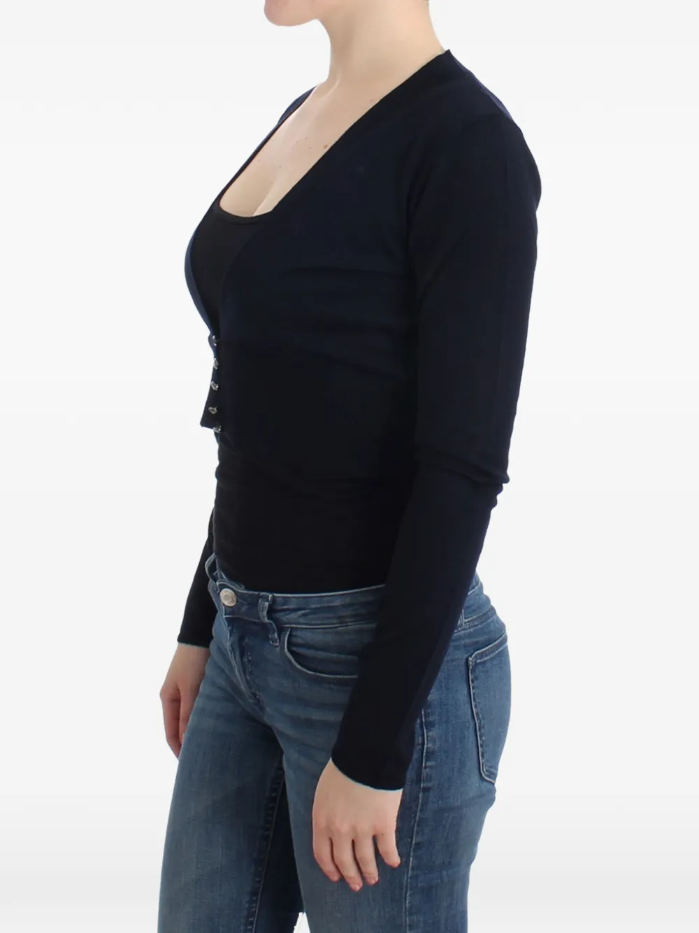 Roberto Cavalli Vest met V-hals Zwart