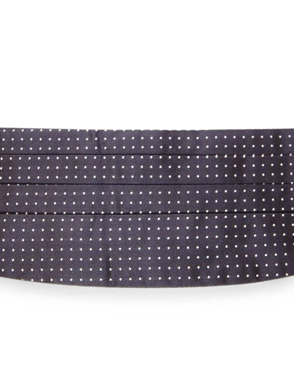 Dolce & Gabbana Geplooide cummerbund met stippen Zwart