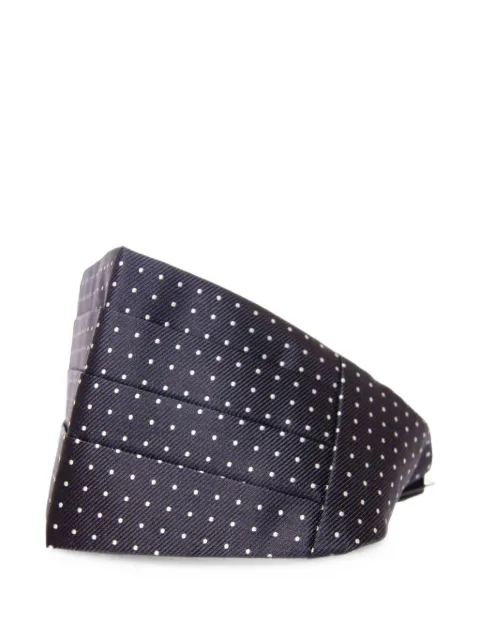 Dolce & Gabbana polka-dot pleated cummerbund