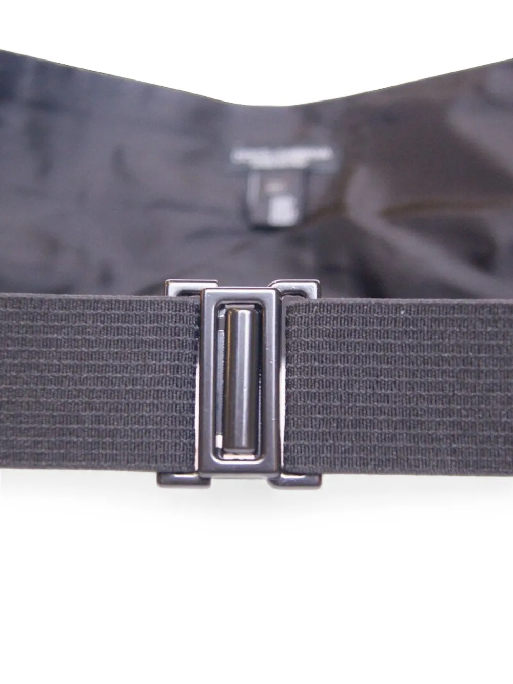 Dolce & Gabbana Geplooide cummerbund met stippen Zwart