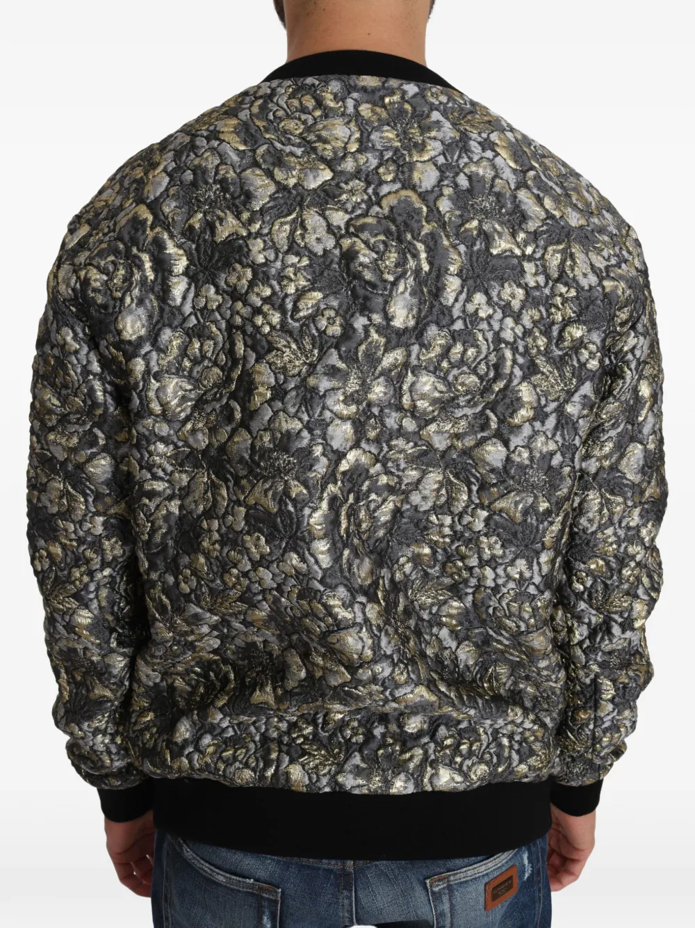 Dolce & Gabbana Samba sweater met bloemen-jacquard Grijs
