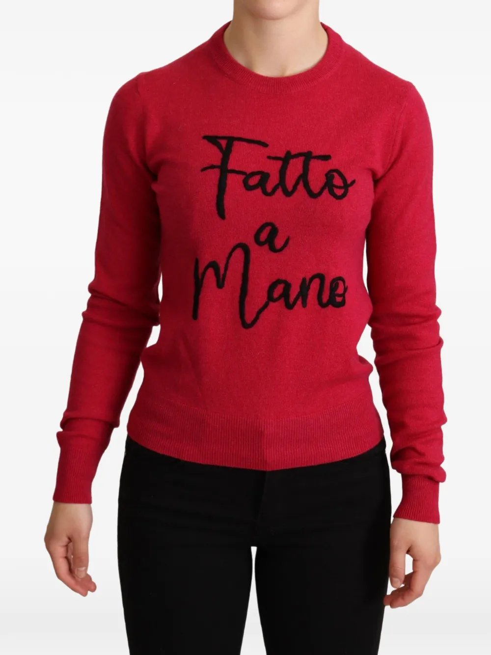 Dolce & Gabbana embroidered-detail sweater - Pink