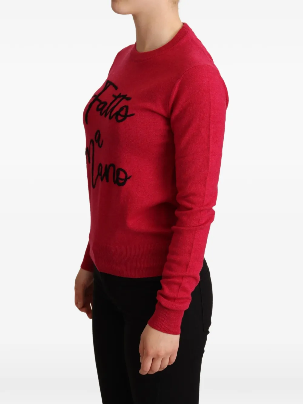 Dolce & Gabbana embroidered-detail sweater Roze