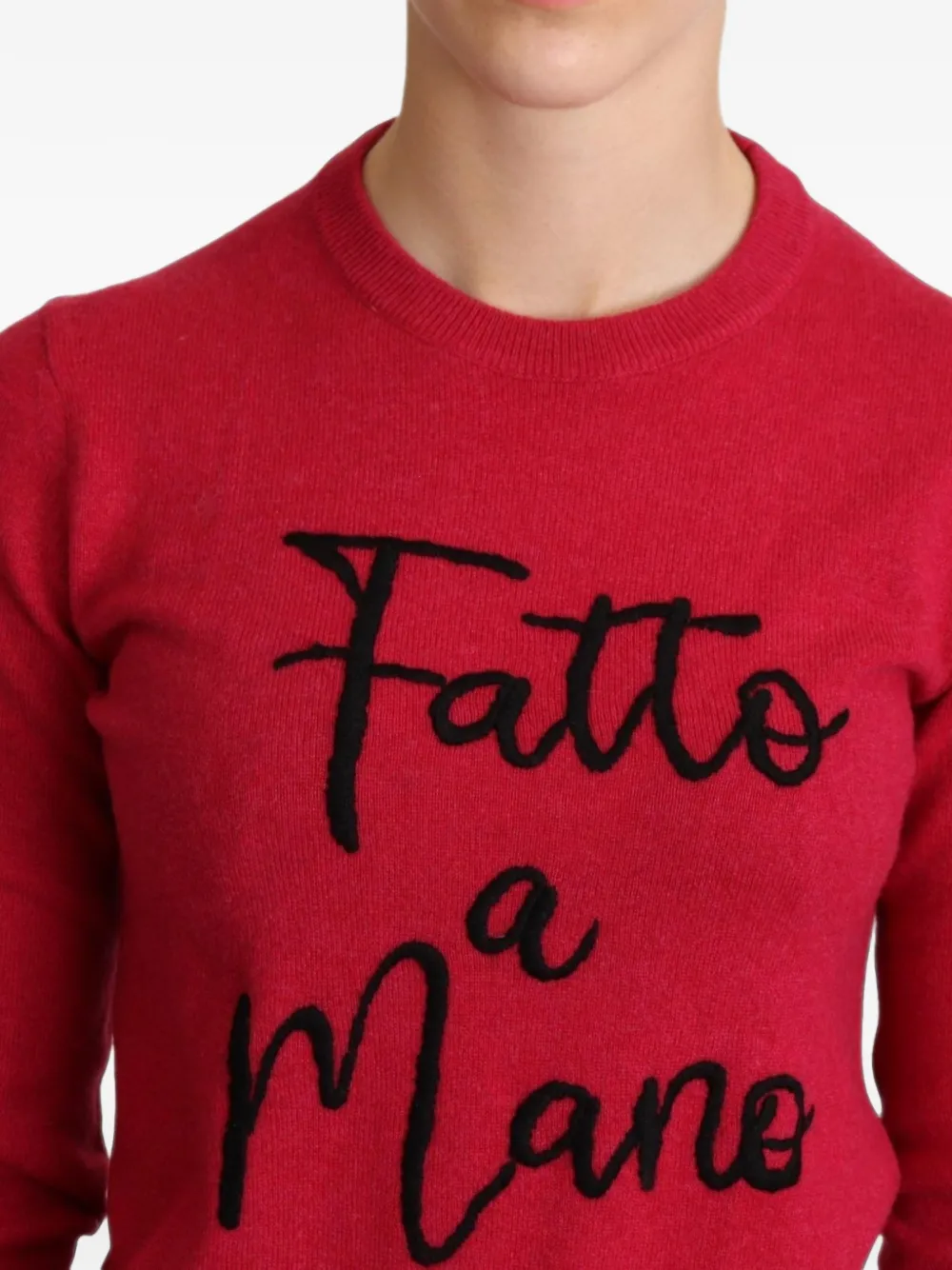 Dolce & Gabbana embroidered-detail sweater Roze