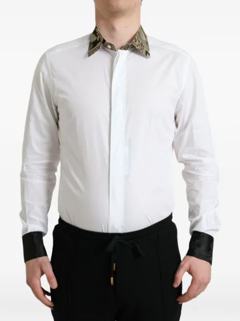 Dolce & Gabbana jacquard-collar shirt