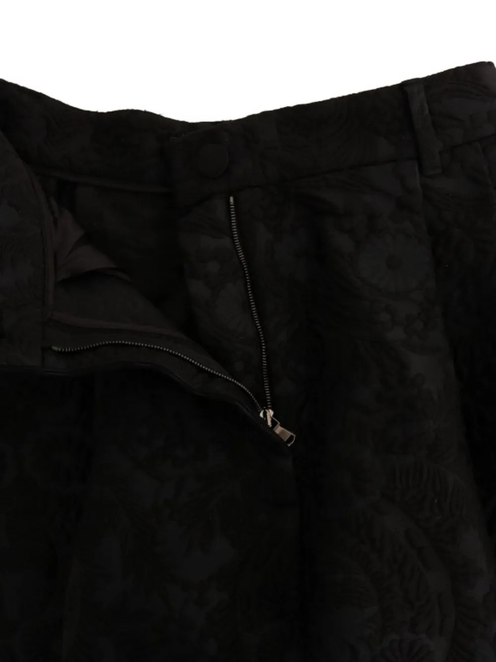 Dolce & Gabbana Brokaat capri shorts Zwart