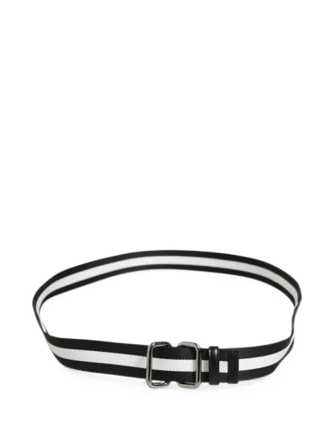 Dolce & Gabbana striped metal-buckle belt