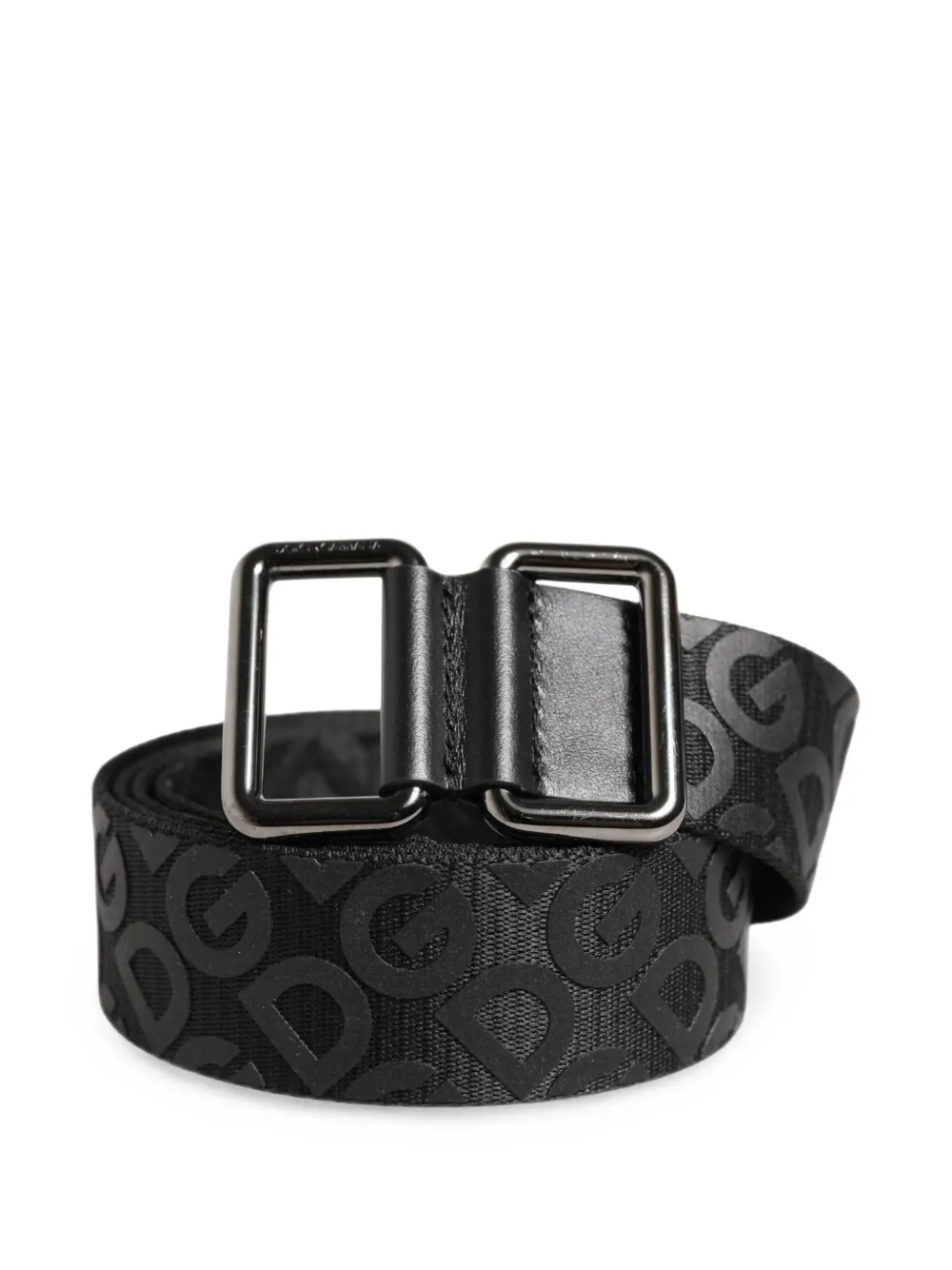 Dolce & Gabbana monogram-jacquard belt Zwart