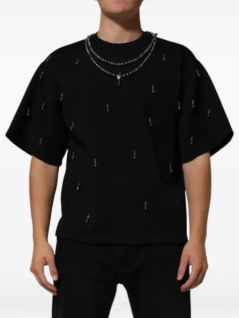 Dolce & Gabbana necklace-embellished T-shirt