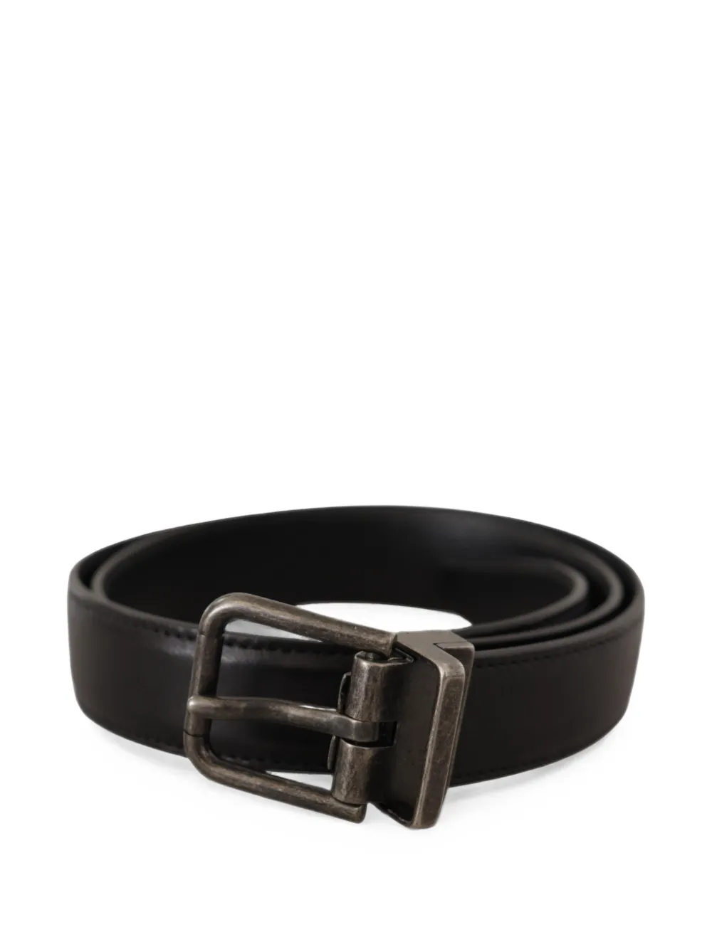 Dolce & Gabbana logo-buckle leather belt - Nero