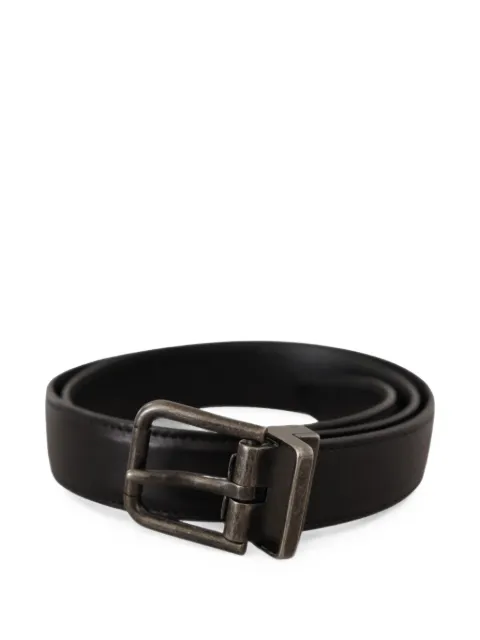 Dolce & Gabbana logo-buckle leather belt