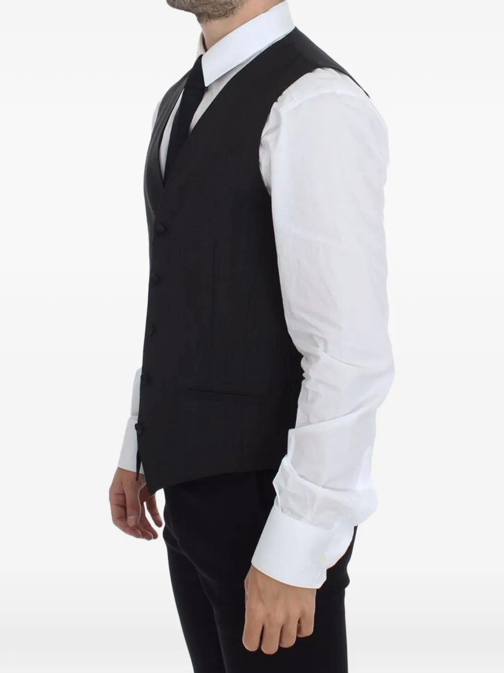 Dolce & Gabbana V-neck waistcoat Zwart