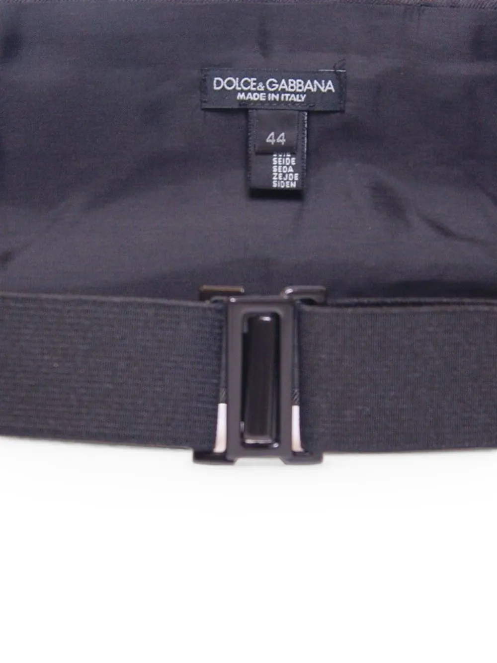 Dolce & Gabbana Geplooide cummerbund met stippen Zwart