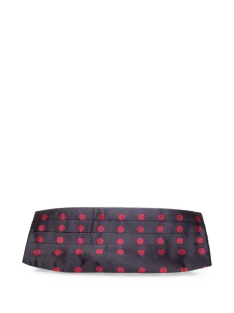 Dolce & Gabbana polka-dot pleated cummerbund