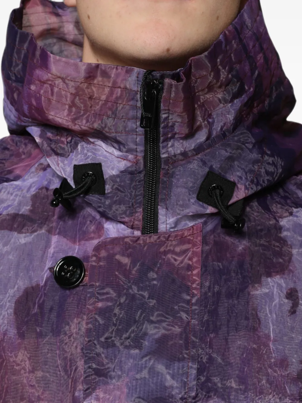 Dolce & Gabbana camouflage hooded jacket Paars