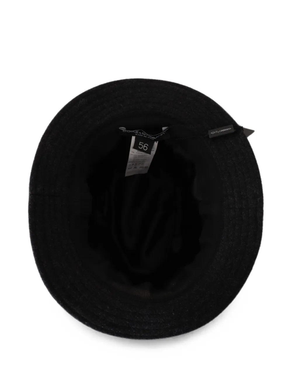 Dolce & Gabbana logo-plaque fedora hat Grijs