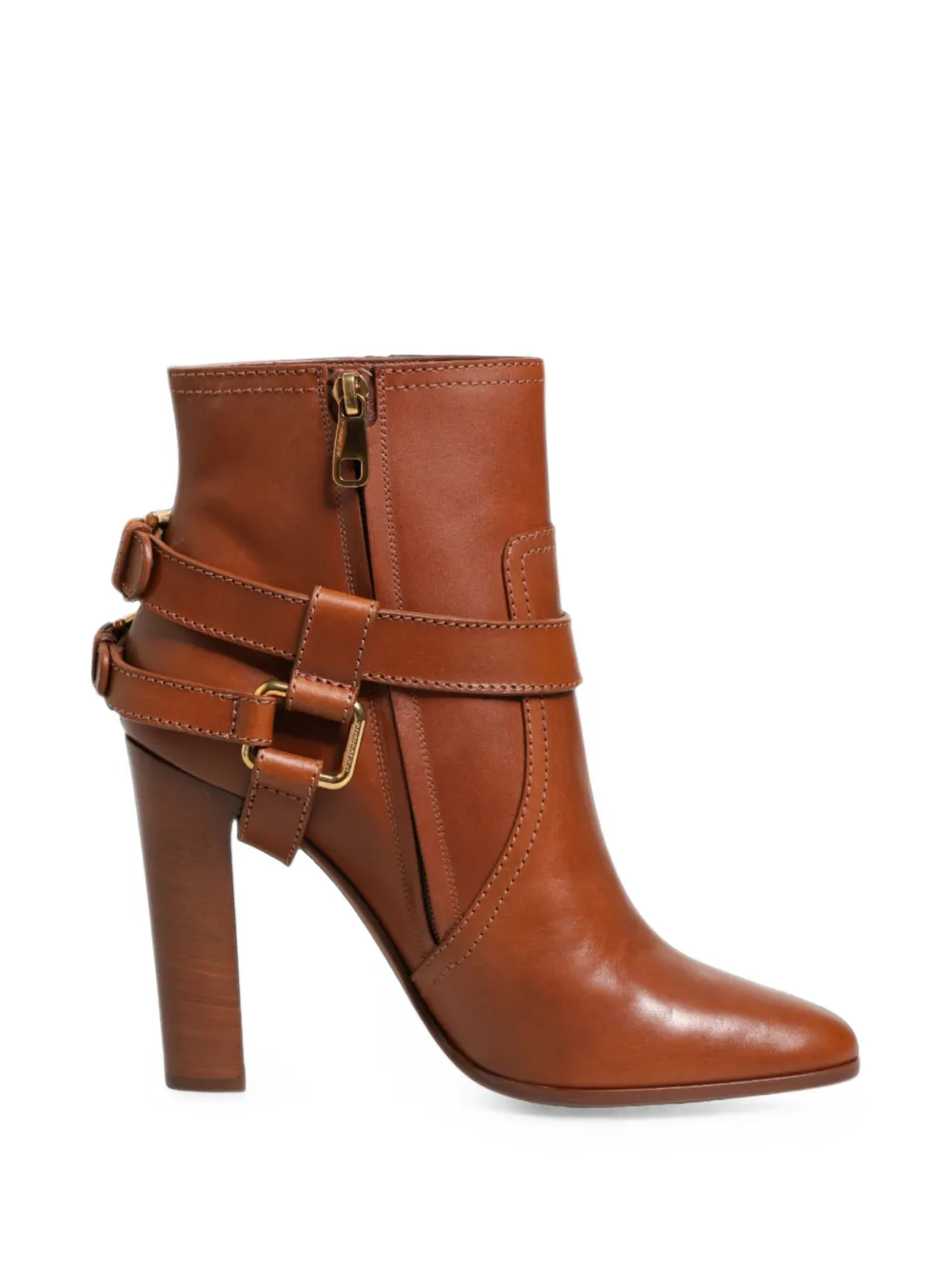 Dolce & Gabbana DG Logo buckle ankle boots - Braun