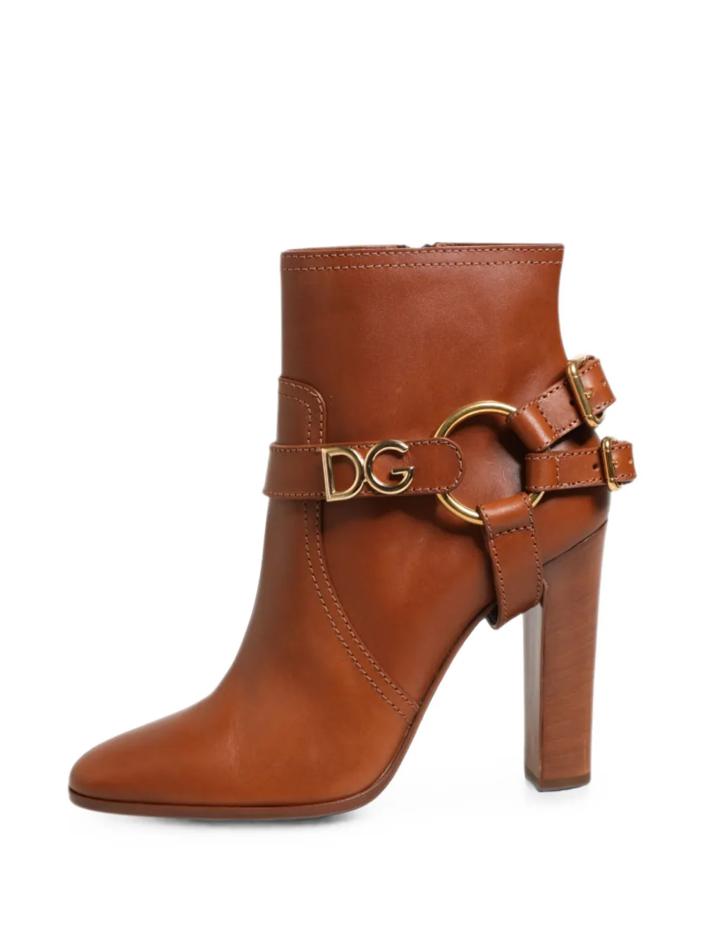 Dolce & Gabbana DG Logo buckle ankle boots - Marron Dolce & Gabbana DG Logo buckle ankle boots - Marron