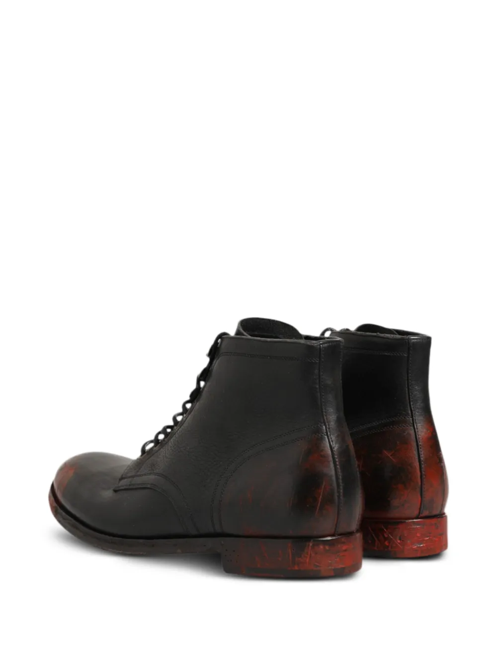 Dolce & Gabbana round-toe ankle boots Zwart
