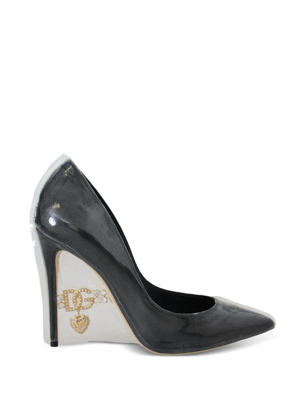 Dolce & Gabbana logo-charm pumps - Nero