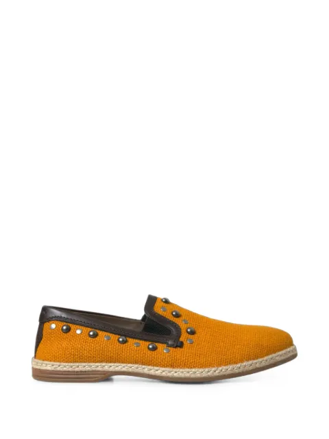 Dolce & Gabbana mocasines de lona con apliques