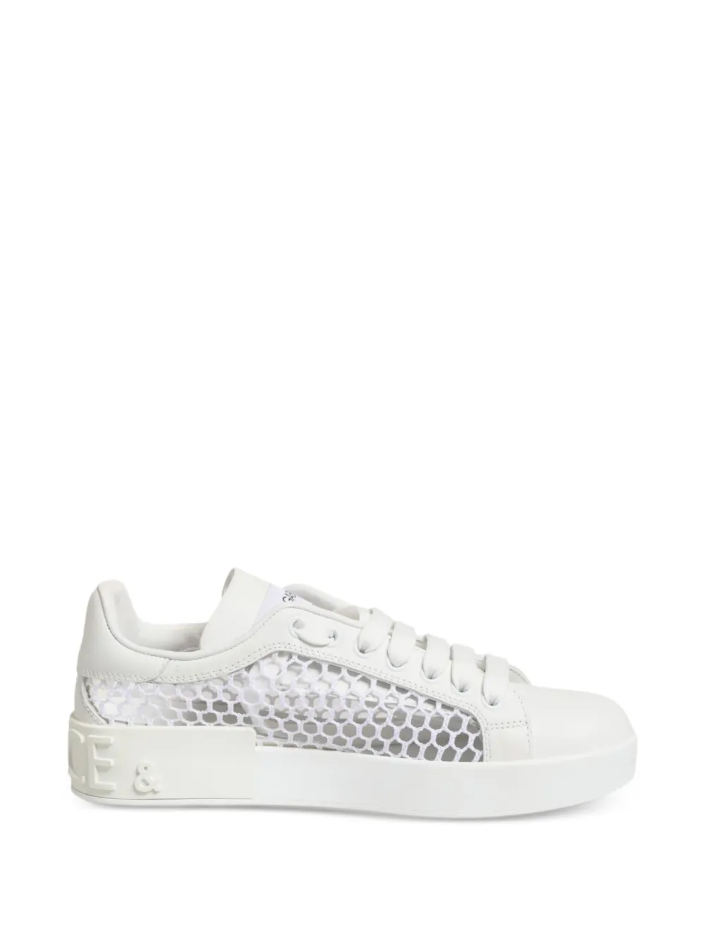 Dolce & Gabbana mesh-panel low-top sneakers - Weiß