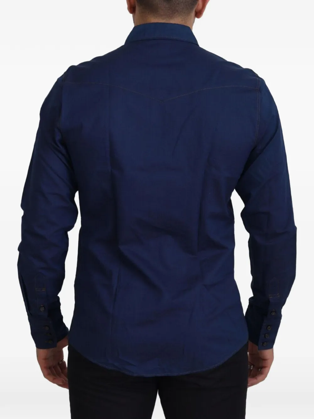 Dolce & Gabbana Gold slim-fit shirt Blauw