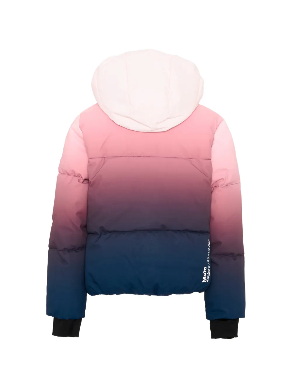 Molo gradient-effect hooded jacket Roze