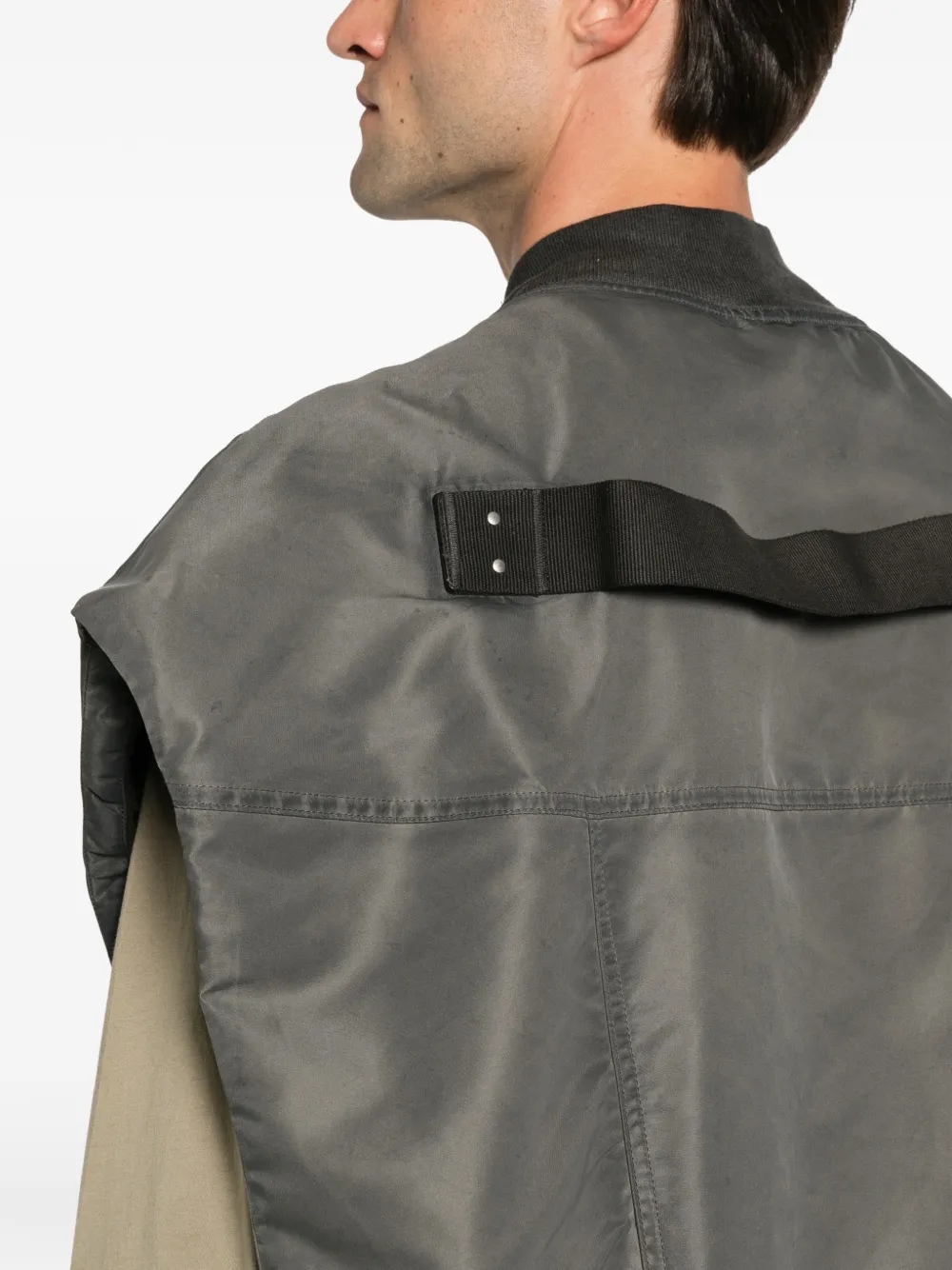 Rick Owens DRKSHDW Oversized bodywarmer Grijs