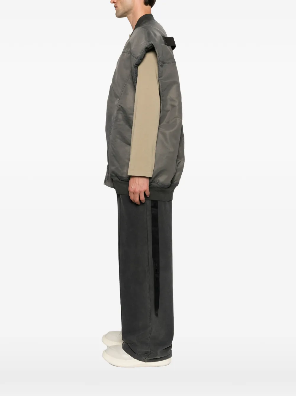 Rick Owens DRKSHDW Oversized bodywarmer Grijs