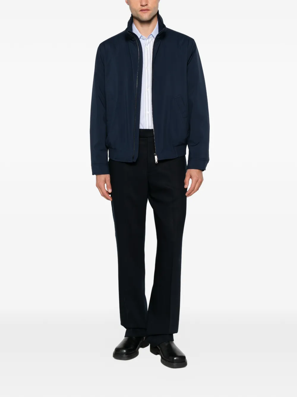 Berwich Lucano Straight-leg Trousers In Blue