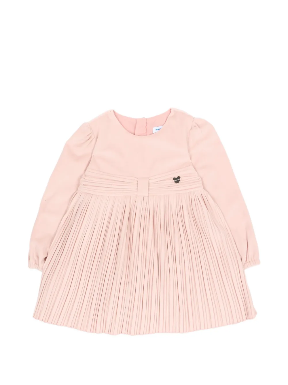 Mayoral robe plissée à manches longues - Rose