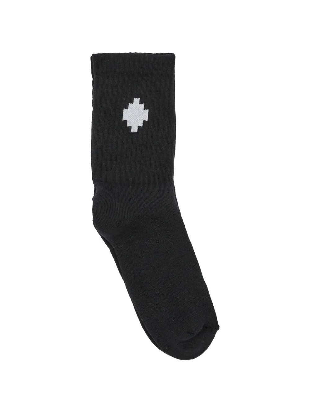 COUNTY OF MILAN KIDS Cross sokken met logo-intarsia Zwart