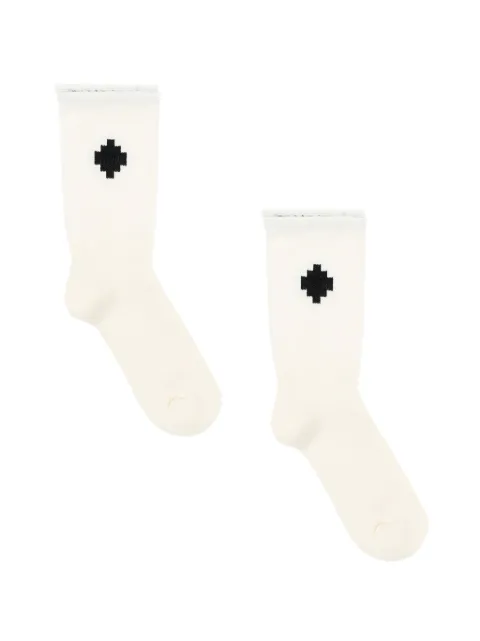 COUNTY OF MILAN KIDS logo-embroidered socks