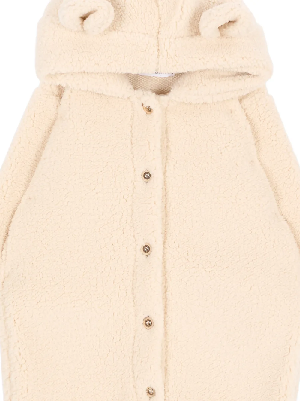 Bamboom Jumpsuit van teddyfleece met capuchon Roze
