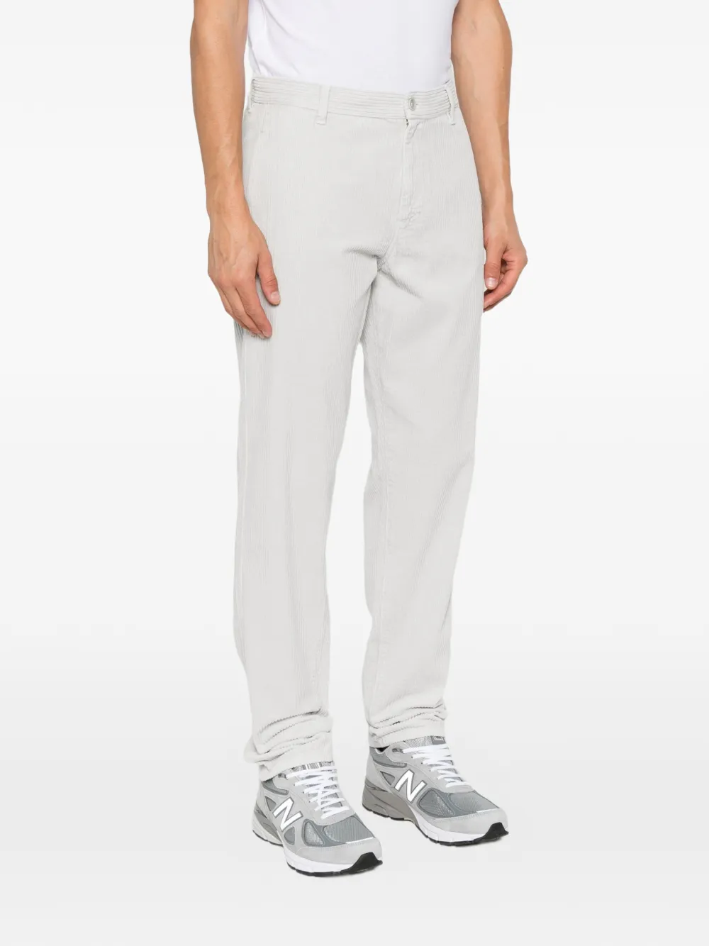 ASPESI Ribfluwelen broek Grijs