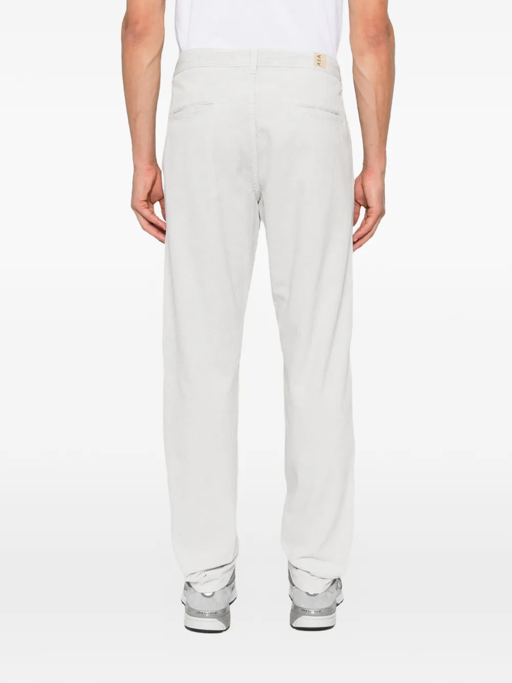 ASPESI Ribfluwelen broek Grijs