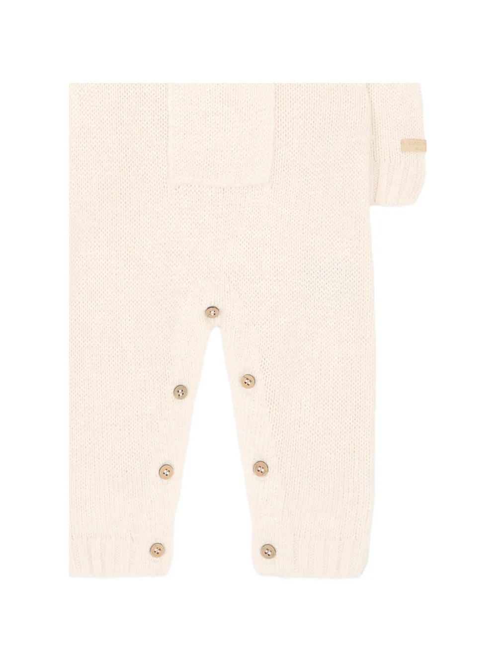 Bamboom Grofgebreide jumpsuit met zakdetail Wit