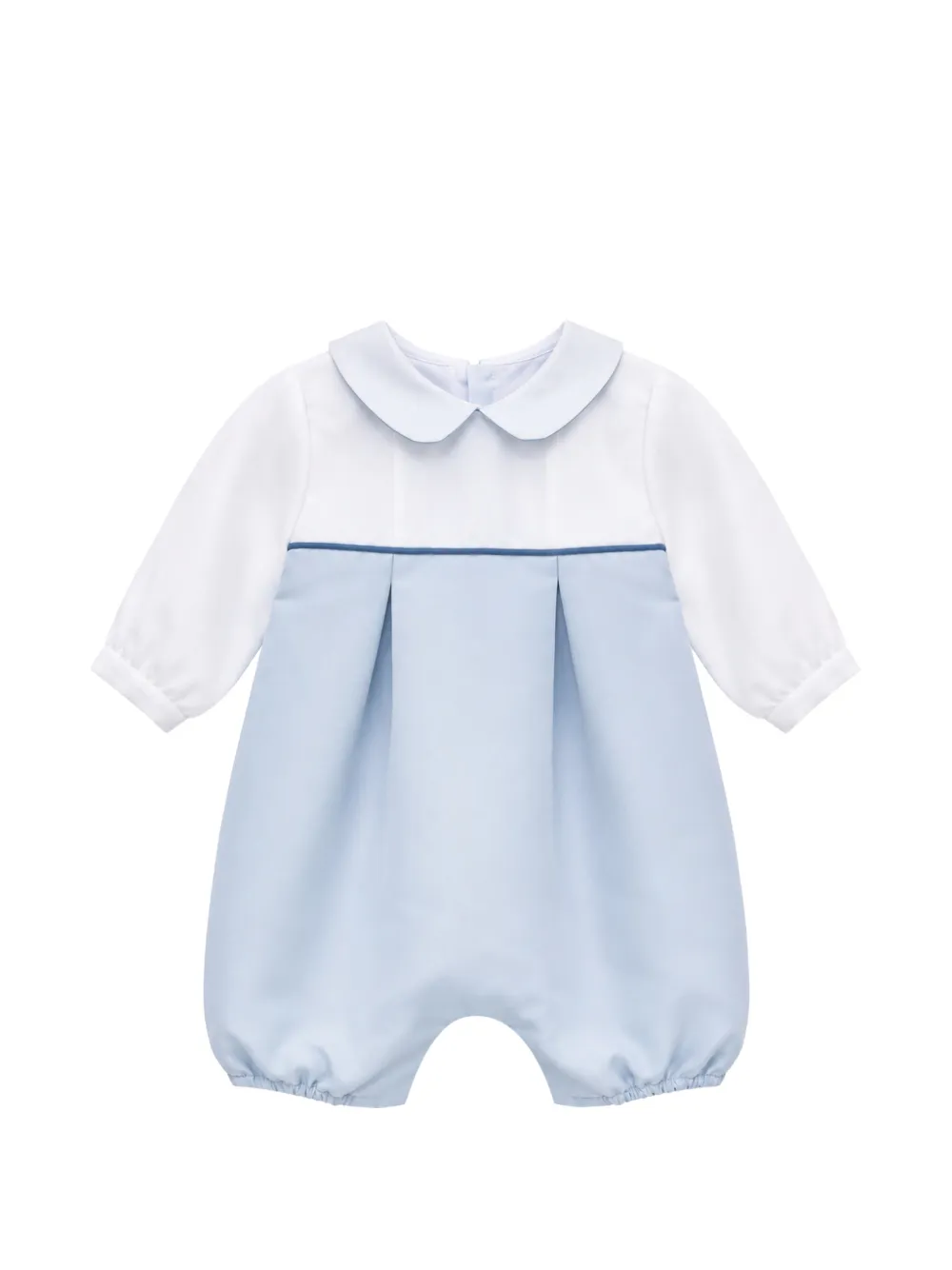 La Stupenderia grenouillère bicolore plissée - Bleu La Stupenderia grenouillère bicolore plissée - Bleu